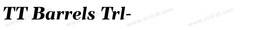 TT Barrels Trl字体转换
